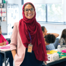 Smiling teacher